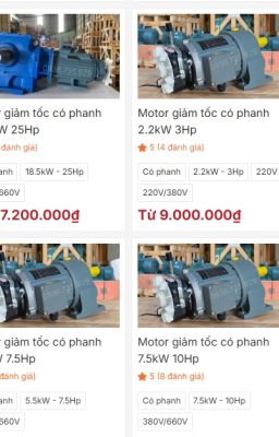 Động cơ giảm tốc có phanh