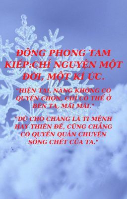 Đông phong tam kiếp: chỉ nguyện một đời, một kí ức.