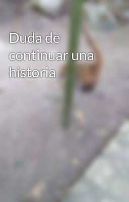 Duda de continuar una historia