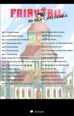 Fairy Tail 30 Day Challenge!