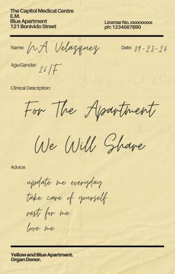 For The Apartment We Will Share (Epistolary)