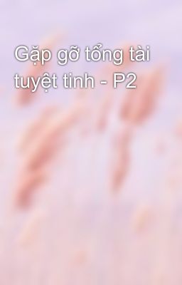 Gặp gỡ tổng tài tuyệt tinh - P2