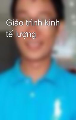 Giáo trình kinh tế lượng