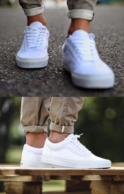 Giay Vans Old Skool Trang Gia Re HCM