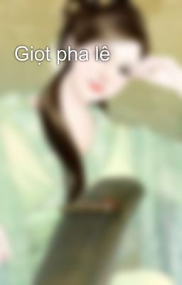 Giọt pha lê