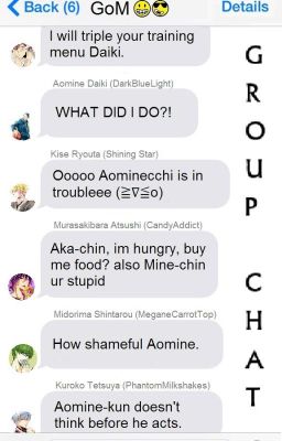 Group Chat (Kuroko No Basuke Fanfic)