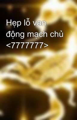 Hẹp lỗ van động mạch chủ <7777777>