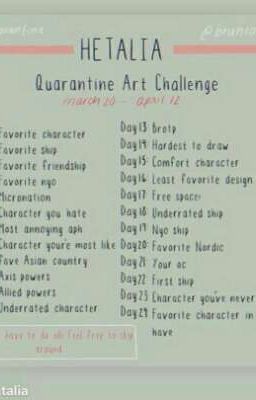 Hetalia Quarantine Art Challenge