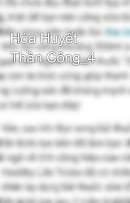 Hóa Huyết Thần Công_4