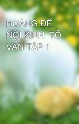 HOÀNG ĐẾ NỘI KINH  TỐ VẤN TẬP 1