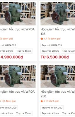 Hộp giảm tốc trục vít, bánh vít