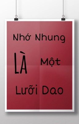 [ HopeMin ] Nhớ nhung là một lưỡi dao