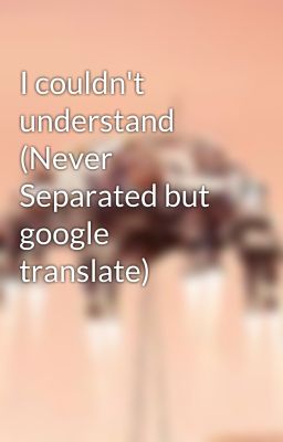 I couldn't understand (Never Separated but google translate)