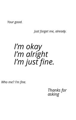 I'm fine