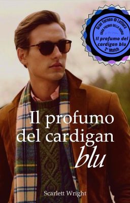 Il profumo del cardigan blu