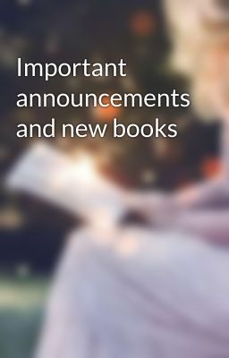 Important announcements and new books