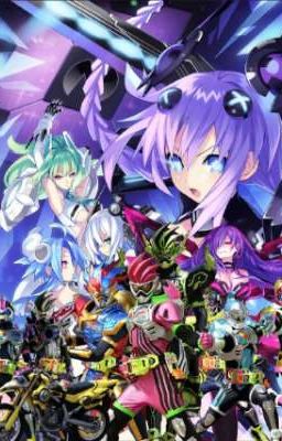 Kamen rider Ex-aid X Hyperdimension neptunia: The Goddess and gamer heroes 