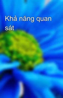 Khả năng quan sát