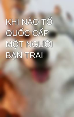 KHI NÀO TỔ QUỐC CẤP MỘT NGƯỜI BẠN TRAI