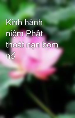 Kinh hành niệm Phật thoát nạn bom nổ