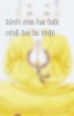 kinh ma ha bát nhã ba la mật