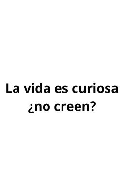 La vida es curiosa ¿No creen?