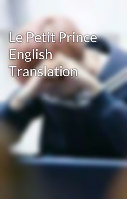 Le Petit Prince English Translation