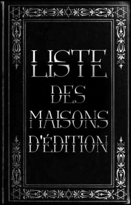 Liste des maisons d'édition