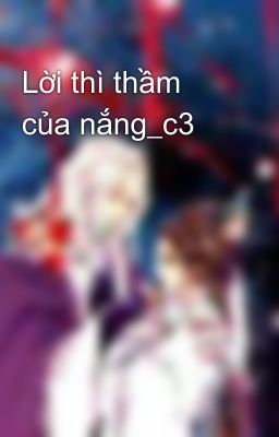 Lời thì thầm của nắng_c3