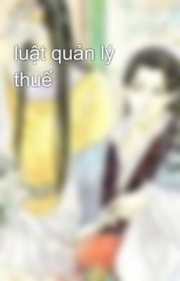 luật quản lý thuế