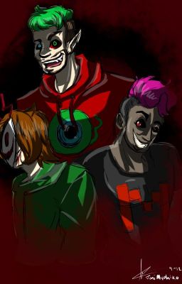 Mansion of Madness: Darkiplier x Antisepticeye x reader