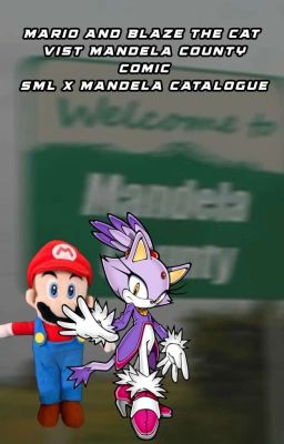 Mario and Blaze the cat vist the Mandela County comic