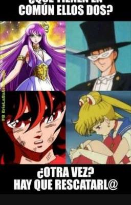 memes de Saint Seiya y Sailor Moon 