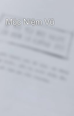 Mộc Niệm Vũ