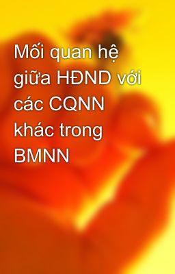 Mối quan hệ giữa HĐND với các CQNN khác trong BMNN