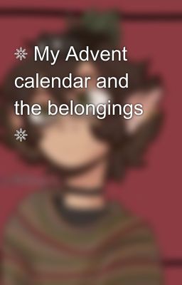 ❆ My Advent calendar and the belongings ❆