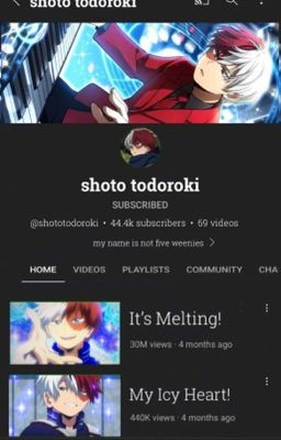 My Icy Heart! It's Melting! ||  Shouto Todoroki 