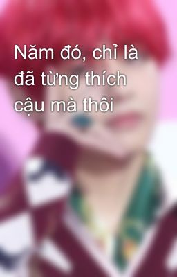 Năm đó, chỉ là đã từng thích cậu mà thôi