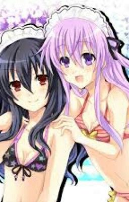 Nepgear X Male Reader X Uni Beach Day