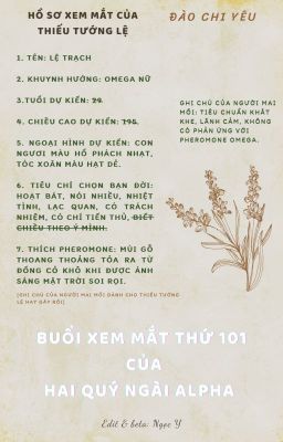 [Ngắn - ABO] Buổi Xem Mắt Thứ 101 Của Hai Quý Ngài Alpha (Hoàn)