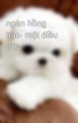 ngàn hồng hạc- một điều ước