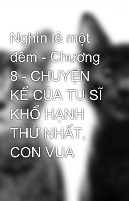 Nghìn lẻ một đêm - Chương 8 - CHUYỆN KỂ CỦA TU SĨ KHỔ HẠNH THỨ NHẤT, CON VUA