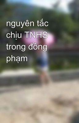 nguyên tắc chịu TNHS trong đồng phạm