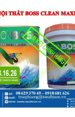 NHÀ PHÂN PHỐI SƠN BOSS GIÁ SỈ CHO ĐẠI LÝ CÔNG TRÌNH