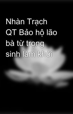 Nhàn Trạch QT Bảo hộ lão bà từ trọng sinh làm khởi chuyện 