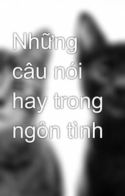 Những câu nói hay trong ngôn tình