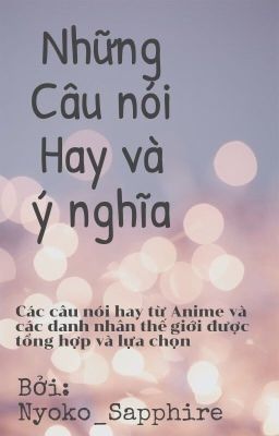 Những câu nói hay và ý nghĩa