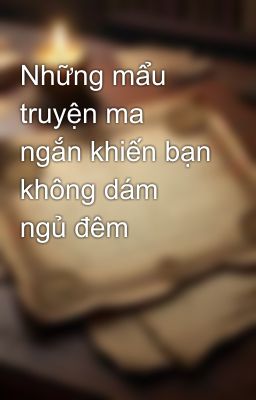 Những mẩu truyện ma ngắn khiến bạn không dám ngủ đêm