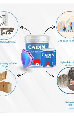 PHÂN PHỐI SƠN DẦU CADIN MÀU TRẮNG CHO SẮT THÉP GIÁ TỐT