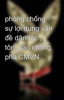 phòng chống sự lợi dụng vấn đề dân tộc , tôn giáo chống phá CMVN